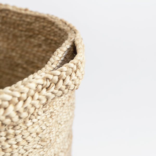 Tall Round Jute Baskets